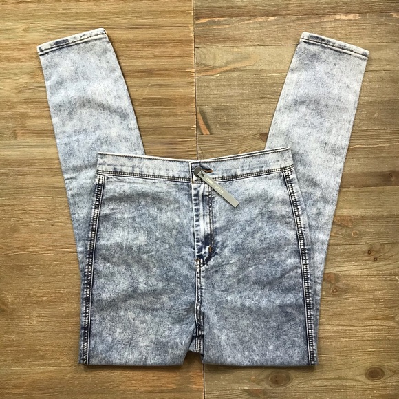 NWT ASOS Acid Wash High Waist Jeggings - Picture 2 of 5
